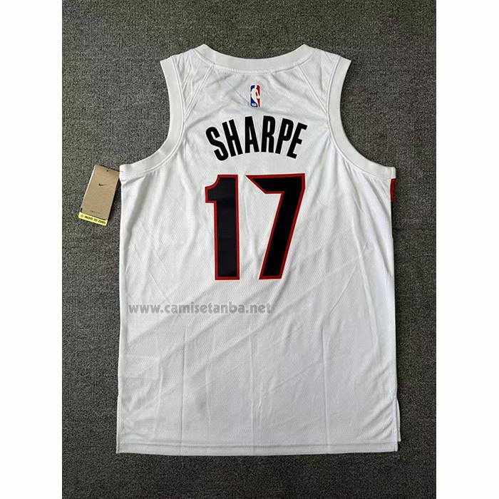 Camiseta Portland Trail Blazers Shaedon Sharpe NO 17 Association 2025-26 Blanco